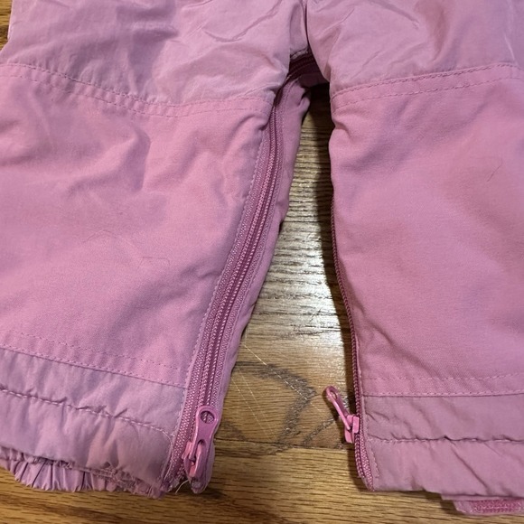 Kids Snow Bib Snowsuit Winter Overall Ski Suit Pink Toddler - Picture 2 of 6